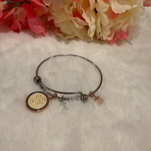 3 x 20$ Alex and Ani Silver and Gold Adjustable Charm Bracelet